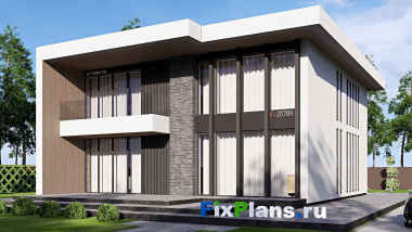Проект двухэтажного дома 13 на 19