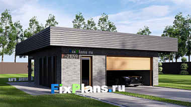Проект одноэтажного дома 8 на 9