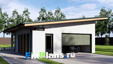 Проект одноэтажного дома 8 на 9