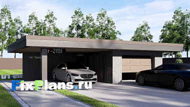 Проект одноэтажного дома 7 на 9