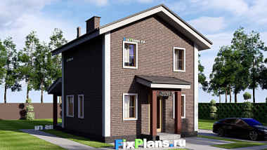 Проект двухэтажного дома 7 на 12
