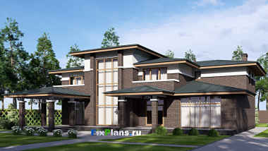 Проект двухэтажного дома 20 на 20