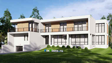 Проект двухэтажного дома 25 на 19