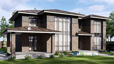 Проект двухэтажного дома 19 на 12