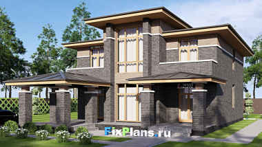 Проект одноэтажного дома 12 на 19