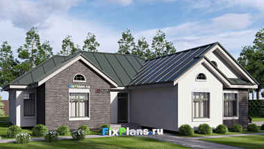 Проект одноэтажного дома 17 на 18