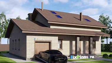 Проект дома с мансардой 16 на 14