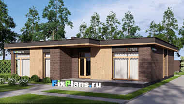 Проект одноэтажного дома 15 на 18