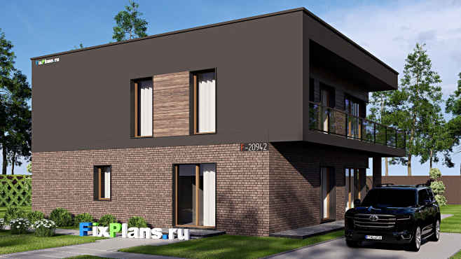 Проект двухэтажного дома 15 на 15