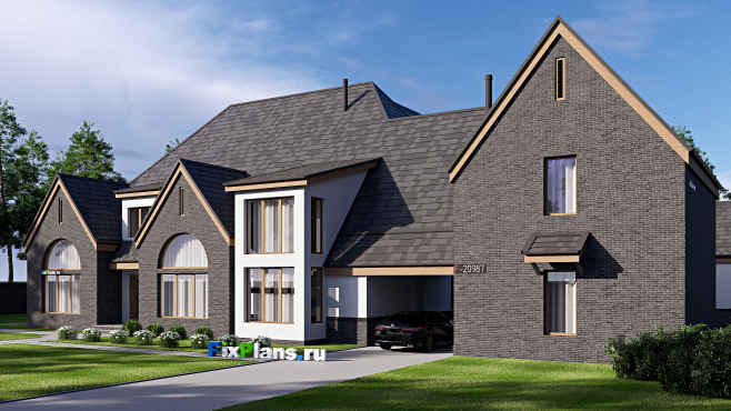 Проект дома с мансардой 39 на 26