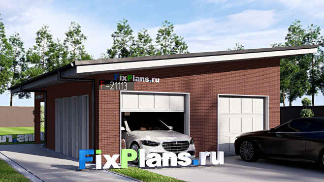 Проект одноэтажного дома 8 на 9