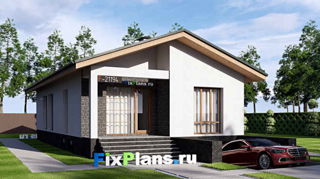 Проект одноэтажного дома 16 на 10