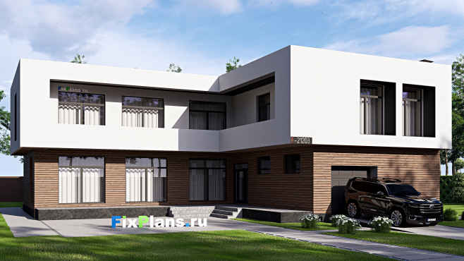 Проект двухэтажного дома 20 на 17