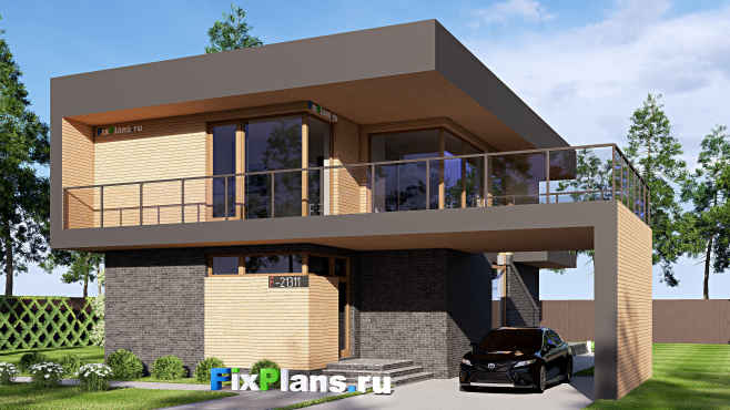 Проект двухэтажного дома 15 на 18