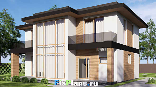 Проект двухэтажного дома 15 на 11